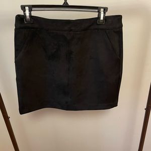 Vero Moda black suede mini skirt size M